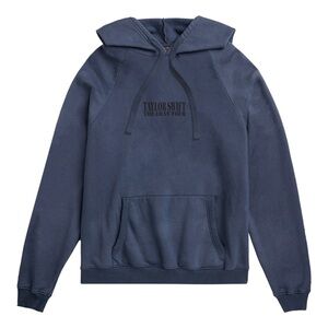Taylor Swift The Eras Tour Washed Blue Hoodie Size: L